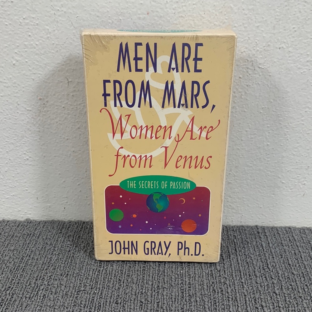 Men are from Mars Women are from Venus The Secrets Of Passion by John Gray VHS